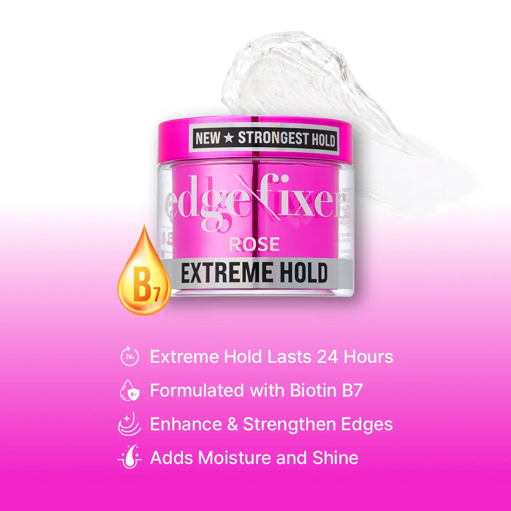 RED by KISS Edge Fixer Extreme Hold Hair Gel with Biotin B7, No Flaking or Residue - Image 27