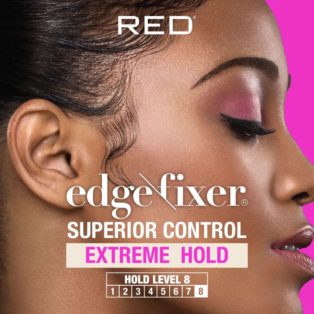RED by KISS Edge Fixer Extreme Hold Hair Gel with Biotin B7, No Flaking or Residue - Image 28