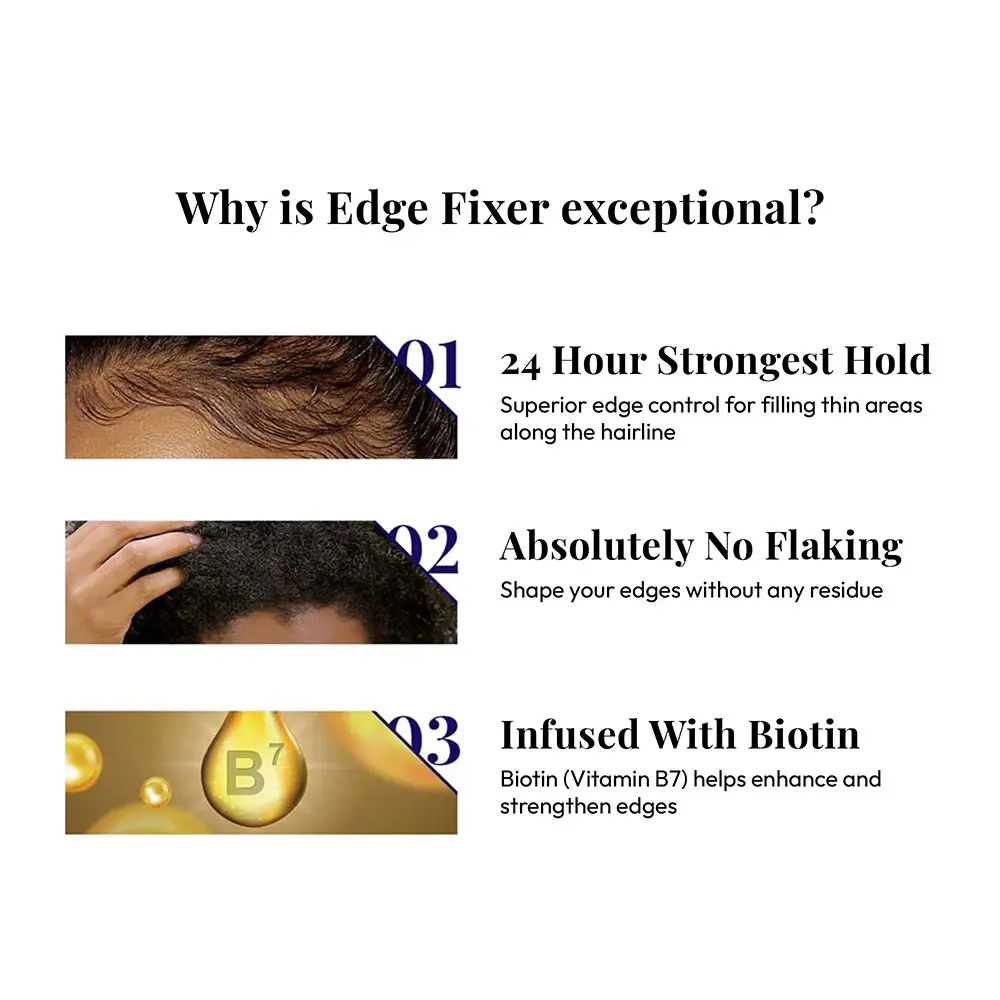 RED by KISS Edge Fixer Extreme Hold Hair Gel with Biotin B7, No Flaking or Residue - Image 60