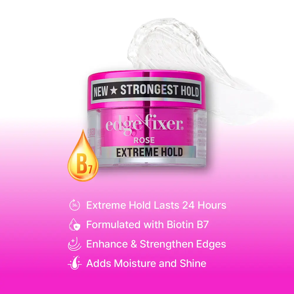 RED by KISS Edge Fixer Extreme Hold Hair Gel with Biotin B7, No Flaking or Residue - Image 76
