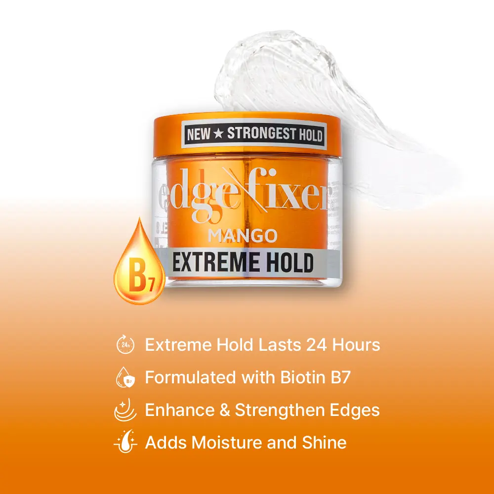RED by KISS Edge Fixer Extreme Hold Hair Gel with Biotin B7, No Flaking or Residue - Image 86