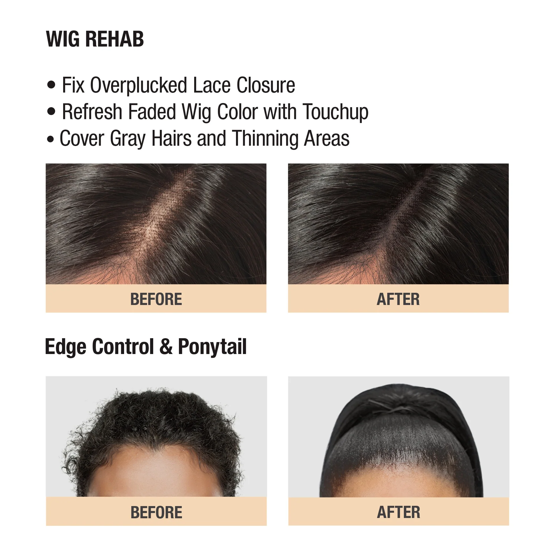 RED by KISS Edge Fixer Hair Wax Stick Color - Image 13