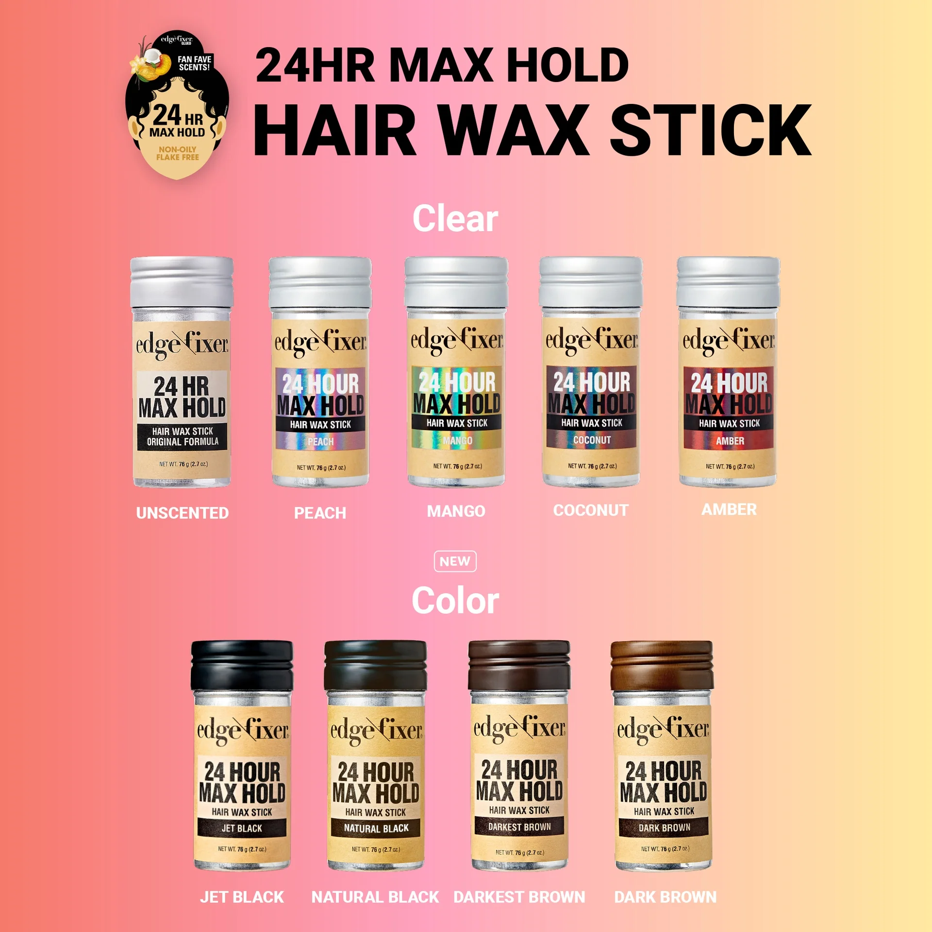 RED by KISS Edge Fixer Hair Wax Stick Color - Image 25