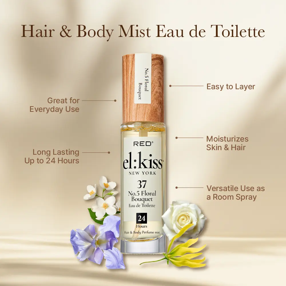 RED by KISS El Kiss Perfume Rollerball and Hair & Body Mist - Floral Fragrances - Image 102