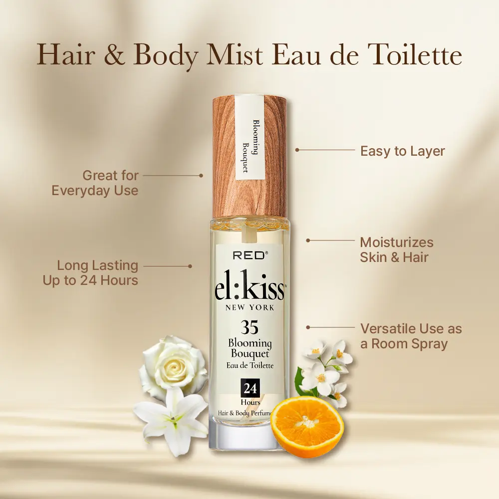 RED by KISS El Kiss Perfume Rollerball and Hair & Body Mist - Floral Fragrances - Image 82