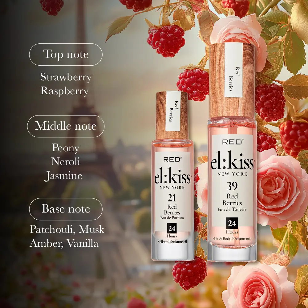 RED by KISS El Kiss Perfume Rollerball and Hair & Body Mist - Fruity Floral Fragrances - Image 41