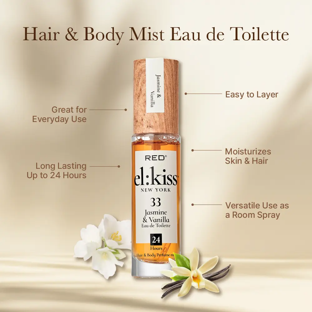 RED by KISS El Kiss Perfume Rollerball and Hair & Body Mist - Warm & Spicy Fragrances - Image 102