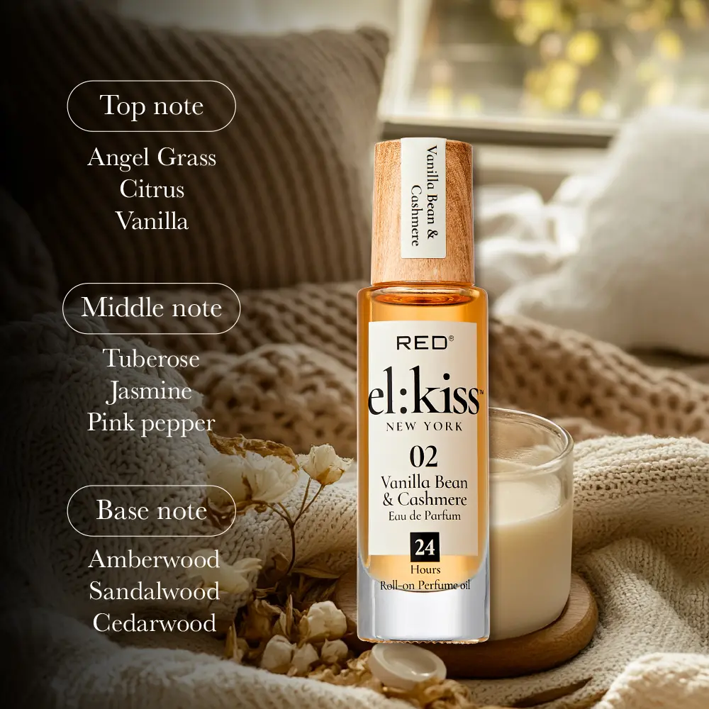 RED by KISS El Kiss Perfume Rollerball and Hair & Body Mist - Warm & Spicy Fragrances - Image 11