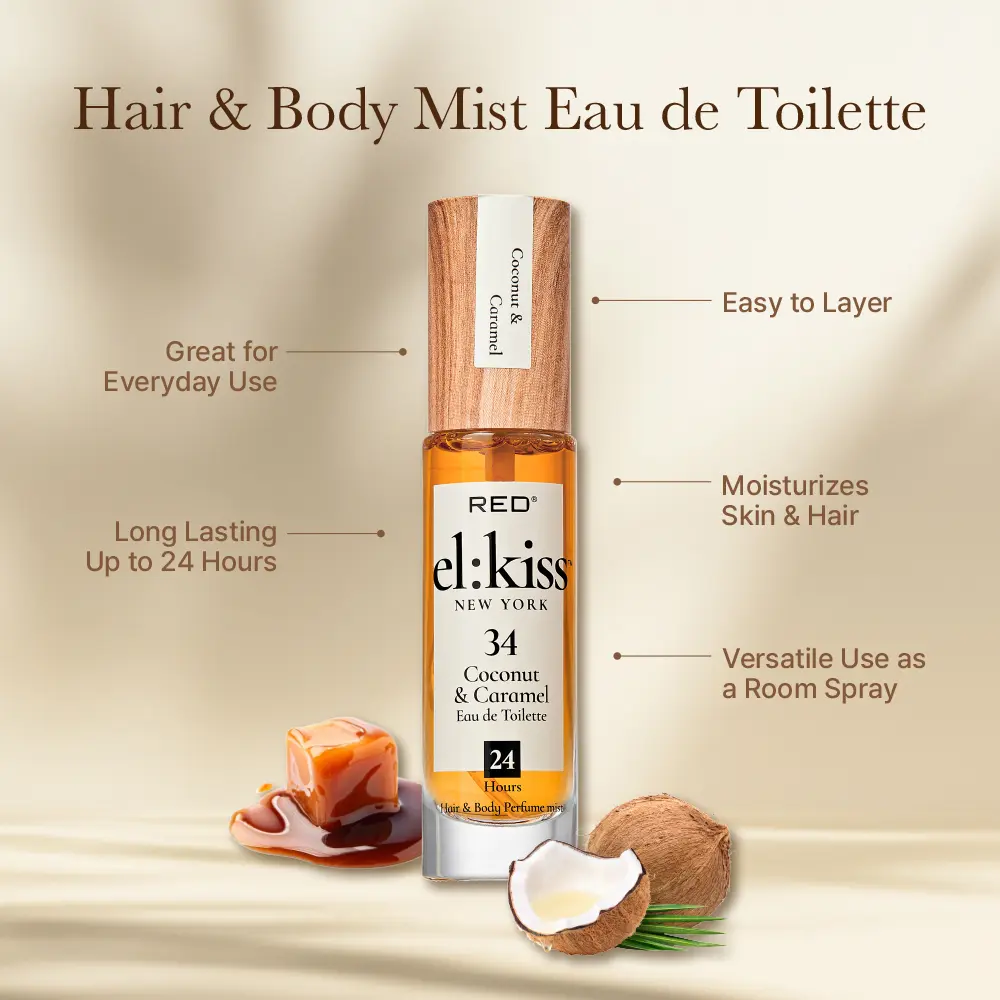 RED by KISS El Kiss Perfume Rollerball and Hair & Body Mist - Warm & Spicy Fragrances - Image 113