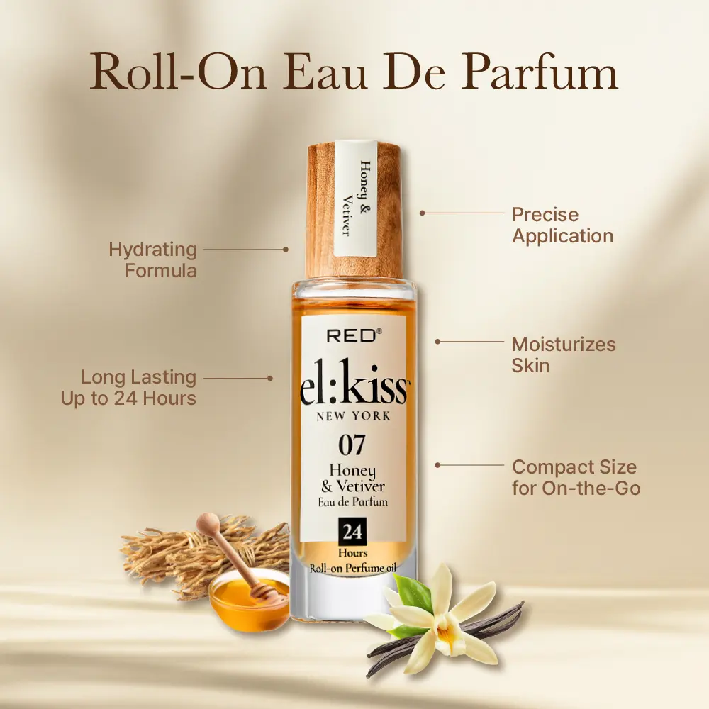 RED by KISS El Kiss Perfume Rollerball and Hair & Body Mist - Warm & Spicy Fragrances - Image 62