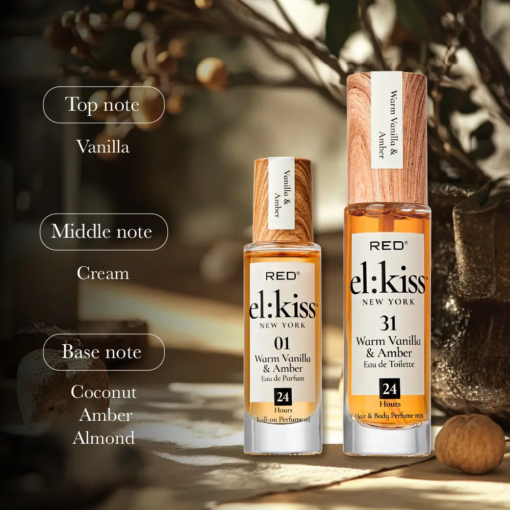 RED by KISS El Kiss Perfume Rollerball and Hair & Body Mist - Warm & Spicy Fragrances - Image 81