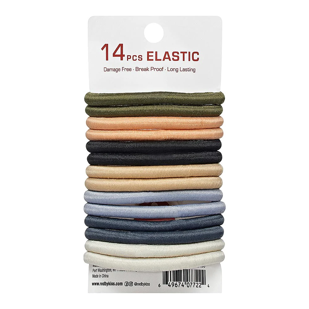 RED by KISS Elastic Hair Band 5mm (14ct) - Image 12