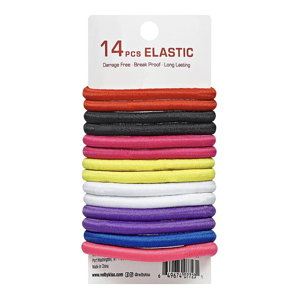 RED by KISS Elastic Hair Band 5mm (14ct) - Image 13
