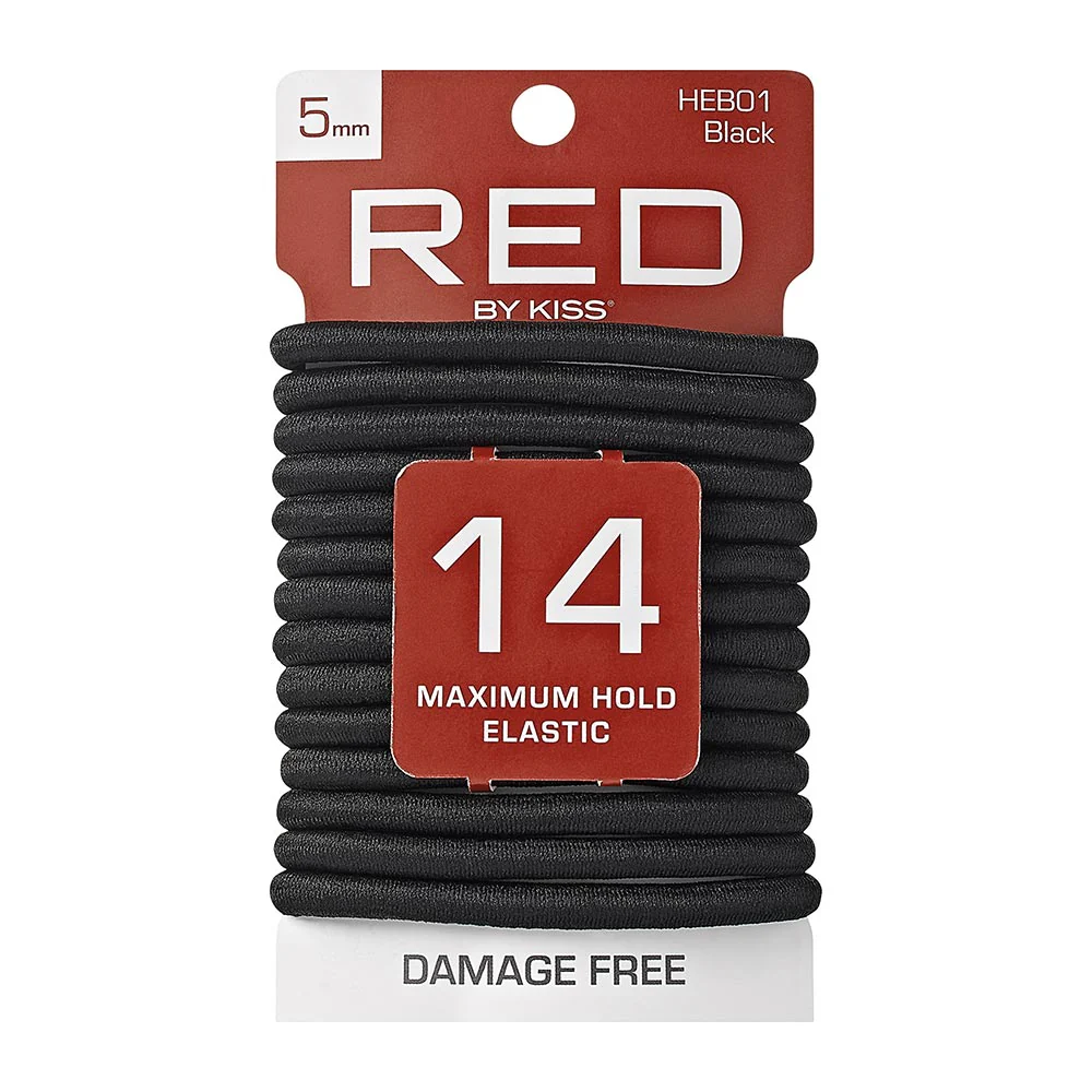 RED by KISS Elastic Hair Band 5mm (14ct) - Image 14