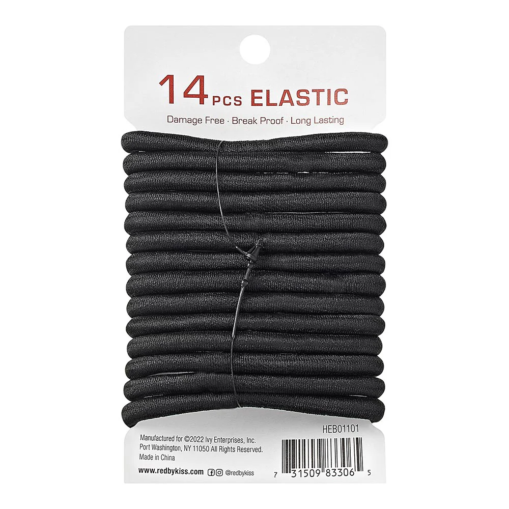 RED by KISS Elastic Hair Band 5mm (14ct) - Image 17