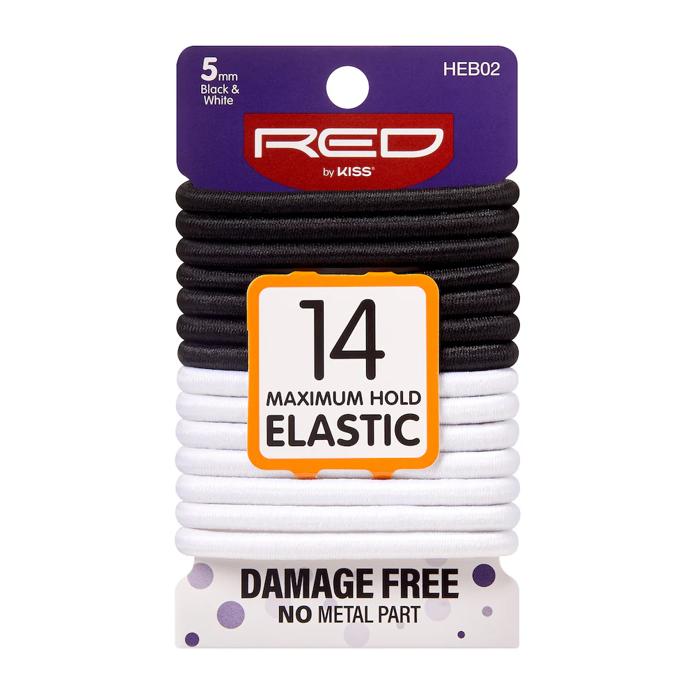 RED by KISS Elastic Hair Band 5mm (14ct) - Image 2