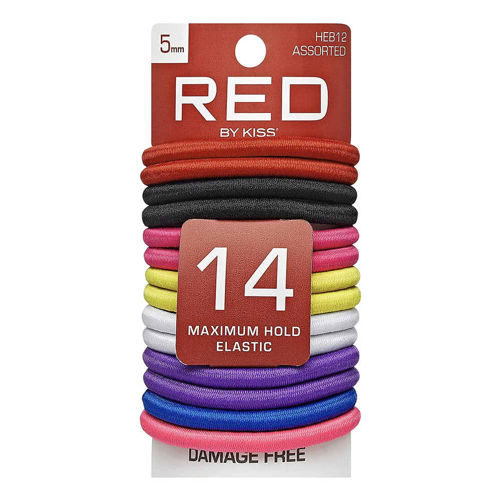 RED by KISS Elastic Hair Band 5mm (14ct) - Image 7
