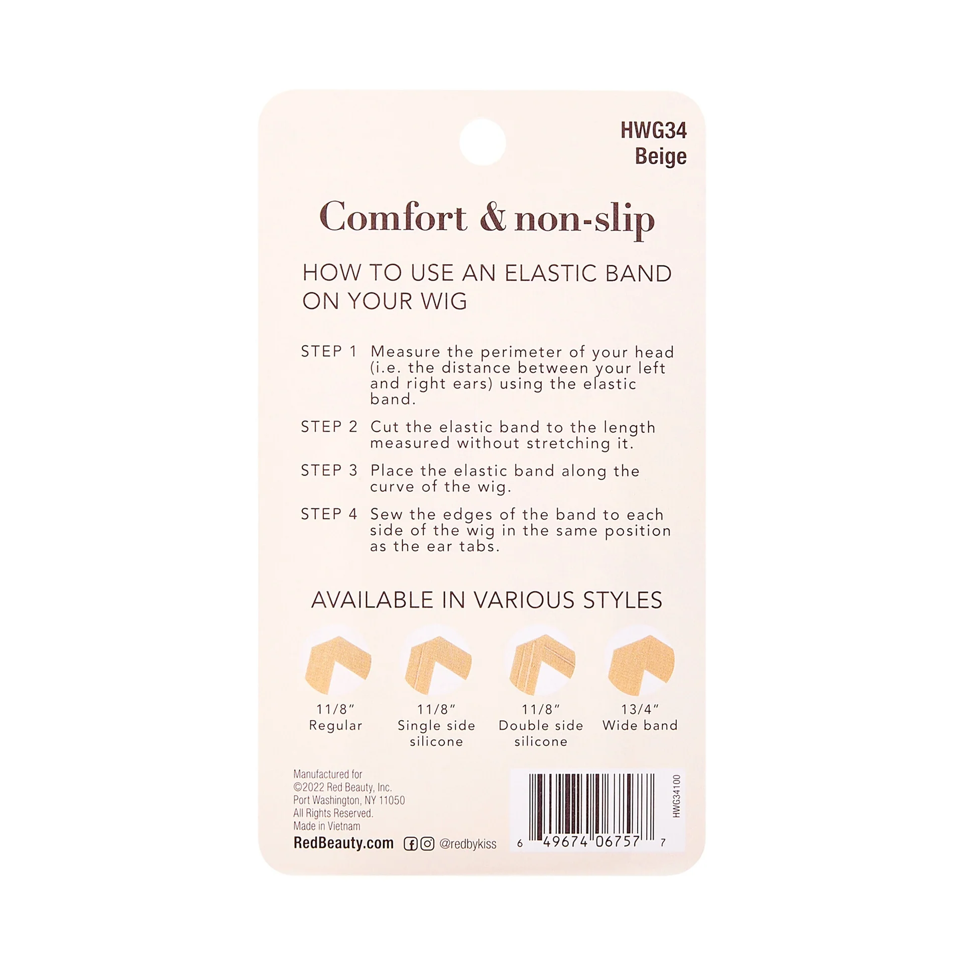 RED by KISS Elastic Wig Band with Silicone - Image 12