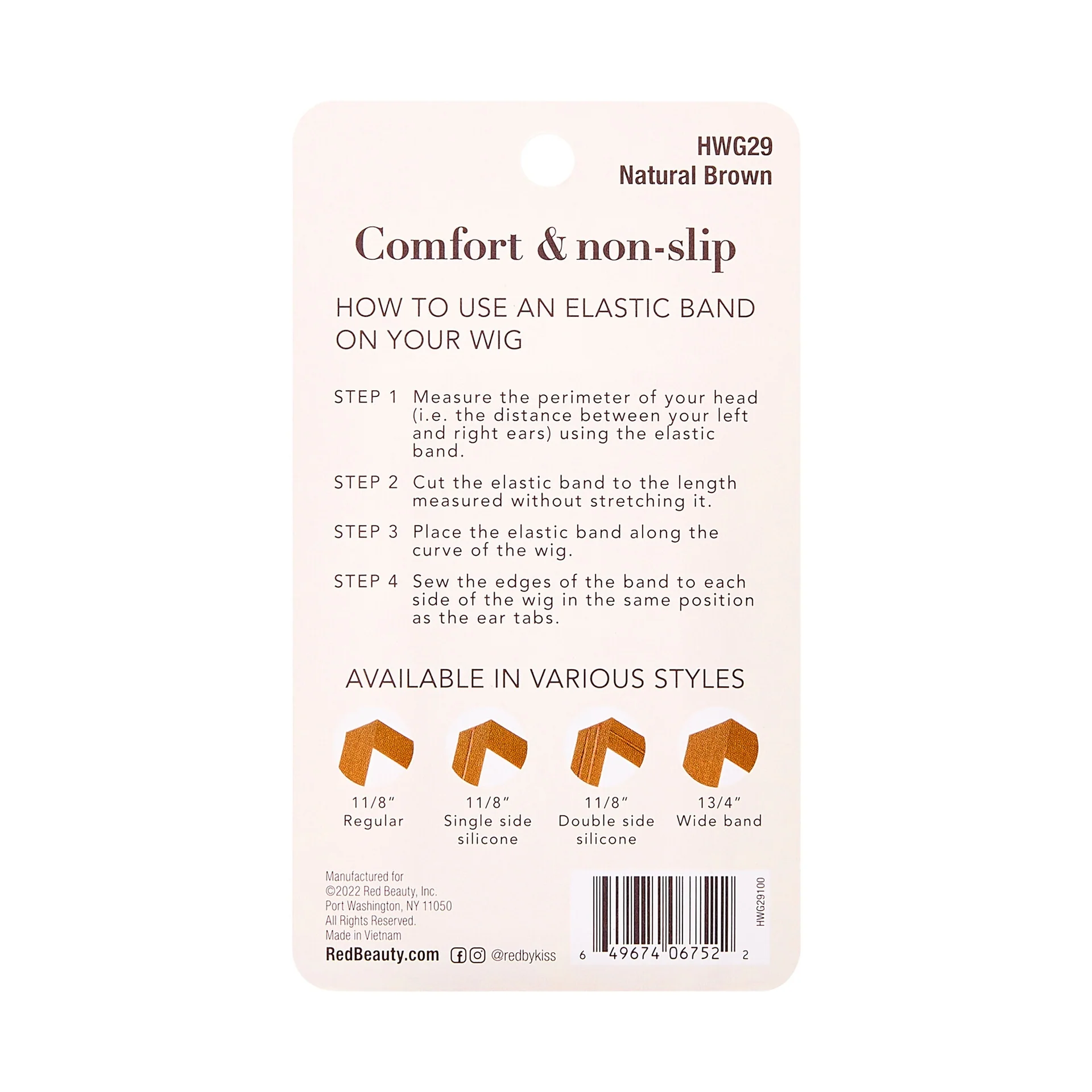 RED by KISS Elastic Wig Band with Silicone - Image 13