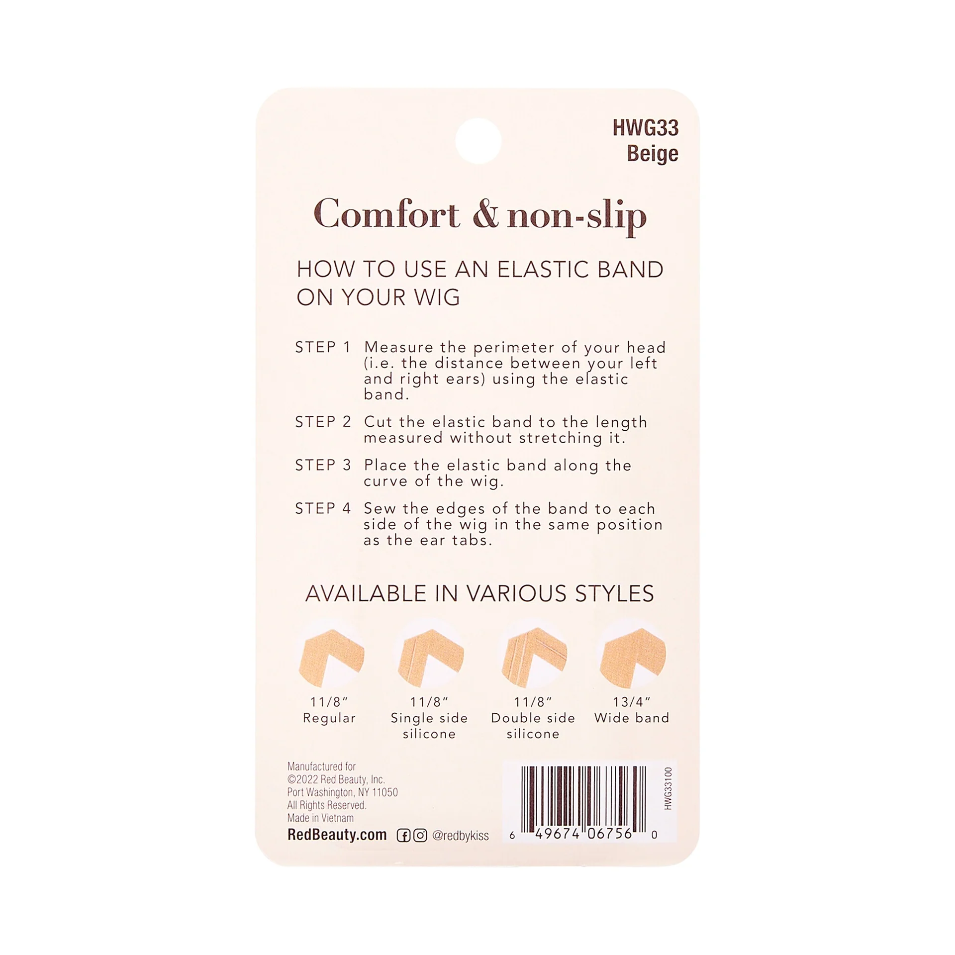 RED by KISS Elastic Wig Band with Silicone - Image 15