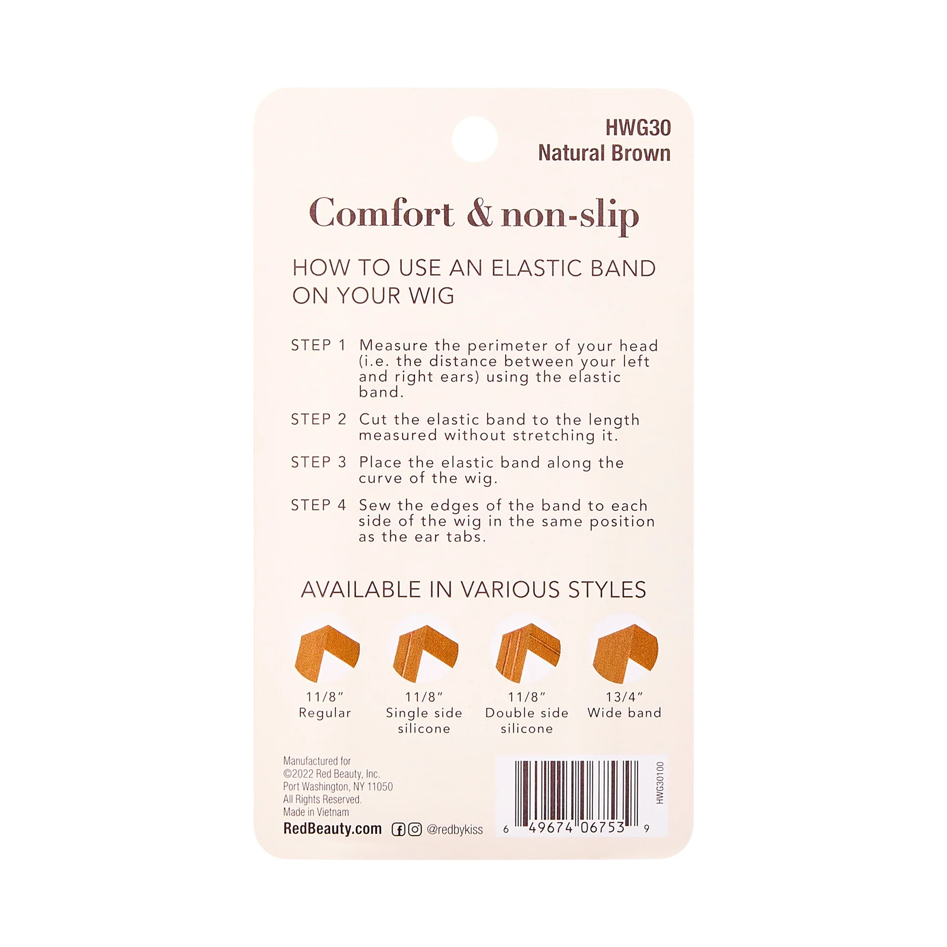 RED by KISS Elastic Wig Band with Silicone - Image 8