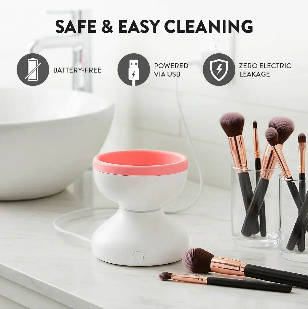 éclat Electric Makeup Brush Cleaner – Portable USB Deep Cleaning Machine for Brushes - Image 12