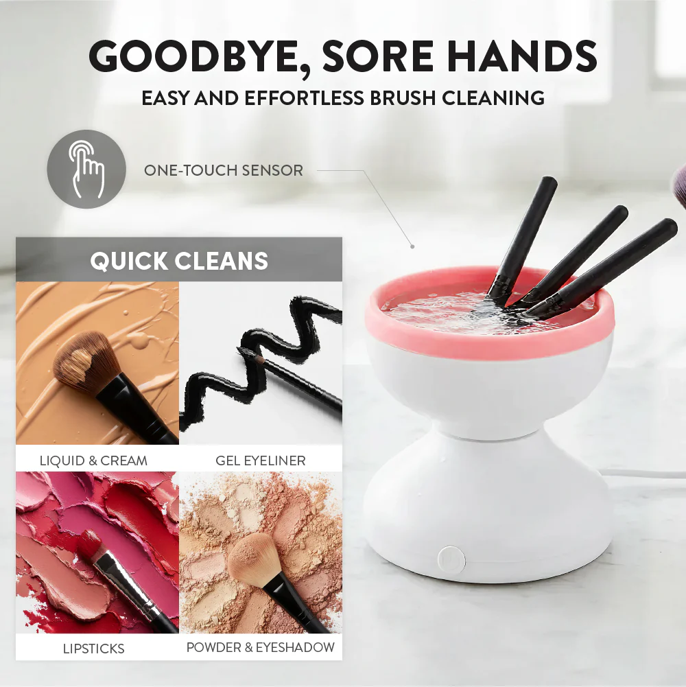 éclat Electric Makeup Brush Cleaner – Portable USB Deep Cleaning Machine for Brushes - Image 16