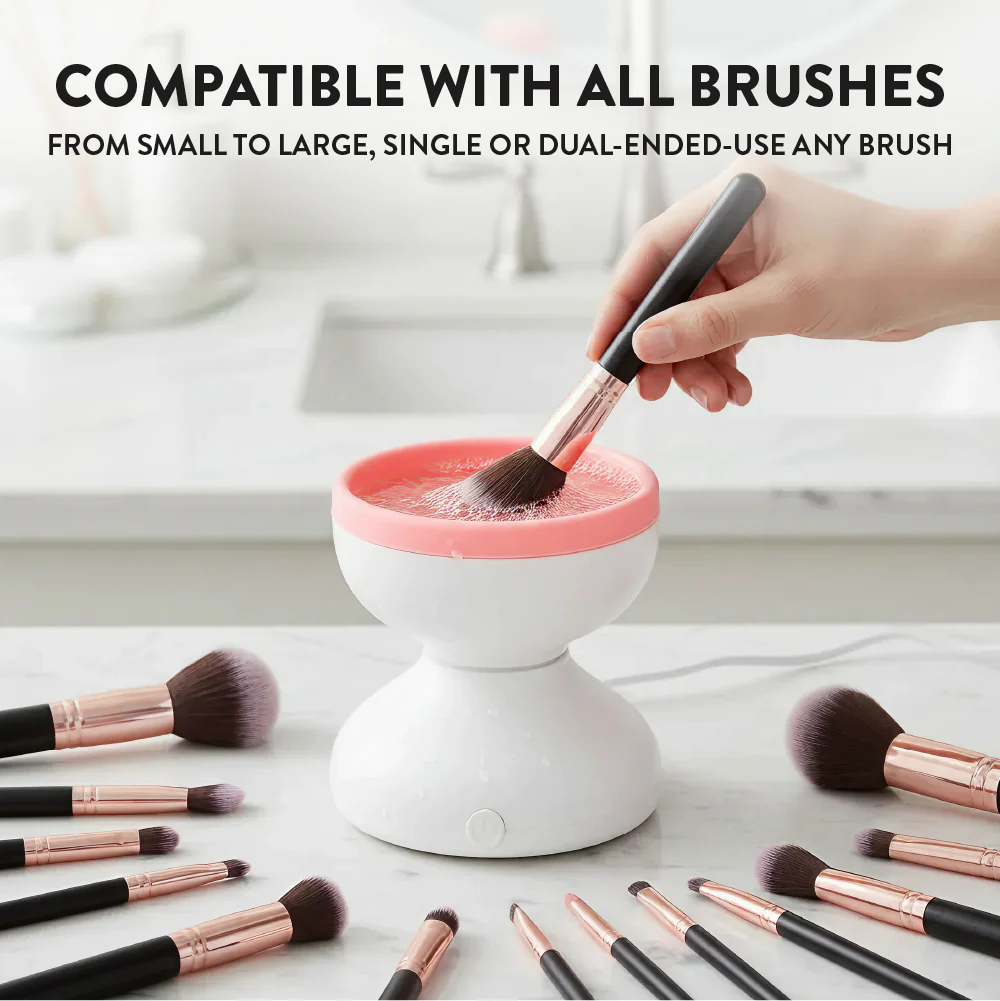 éclat Electric Makeup Brush Cleaner – Portable USB Deep Cleaning Machine for Brushes - Image 18