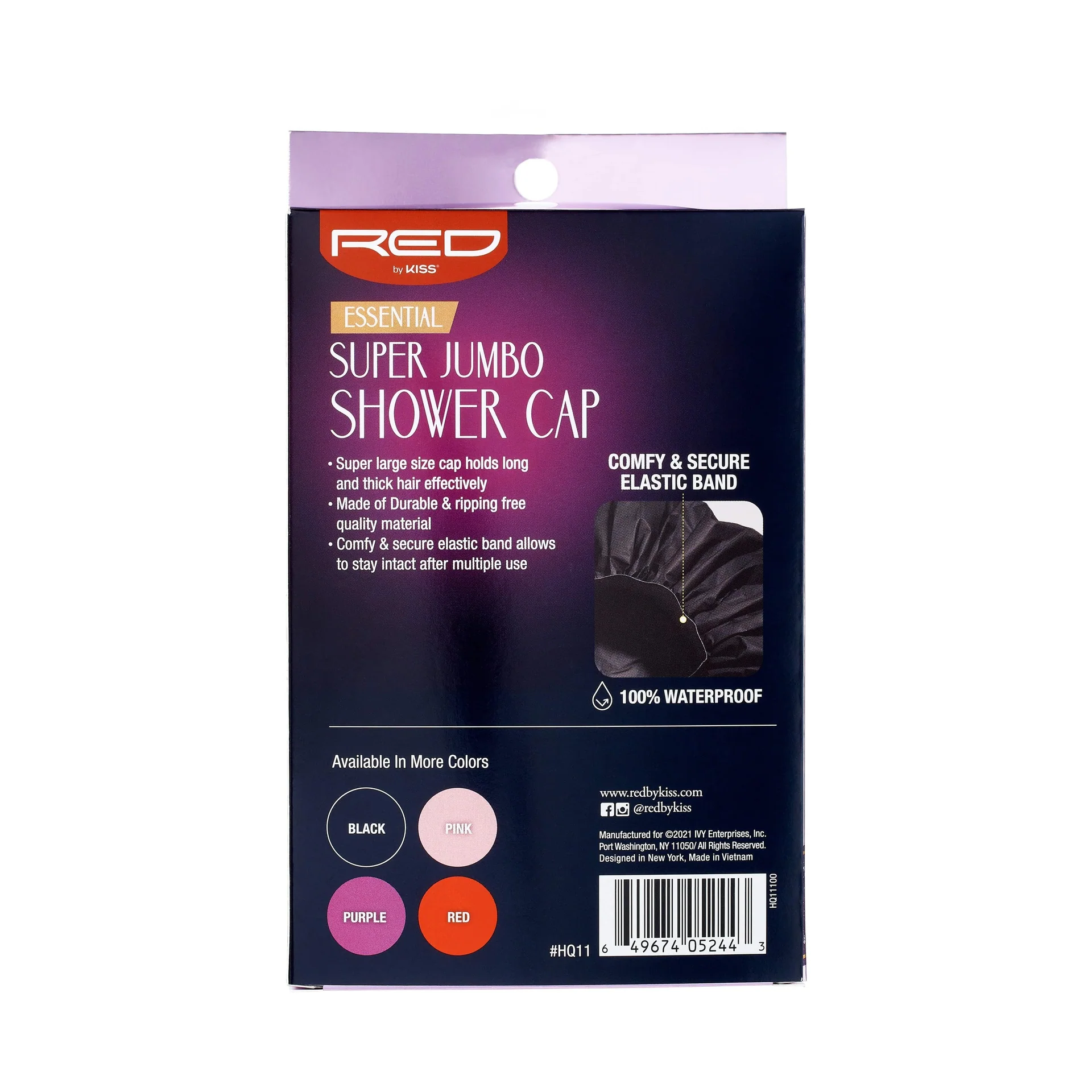 RED by KISS Essential Shower Cap Super Jumbo - Image 5