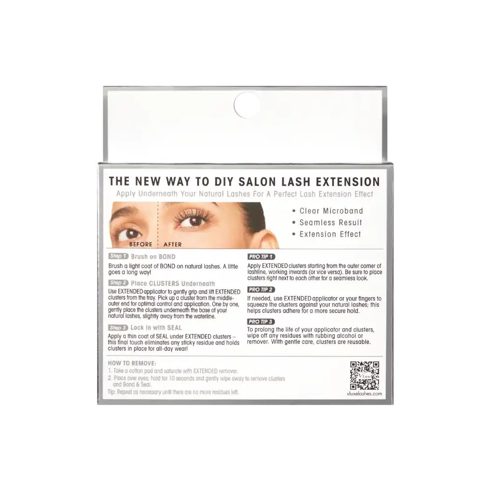 VLuxe By i•ENVY Extended Faux Mink Clear Band Cluster Lashes - Image 43