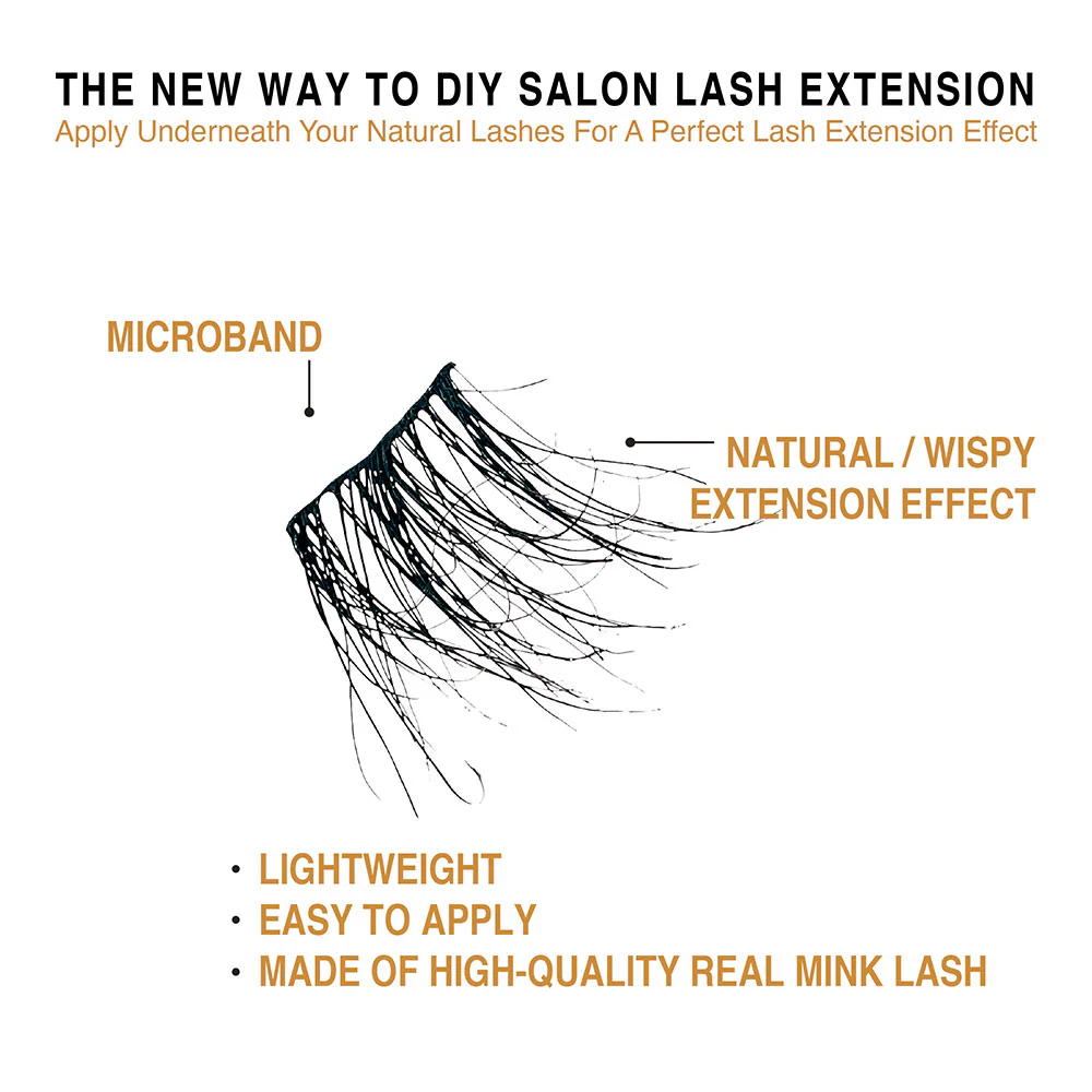 VLuxe By i•ENVY Extended Real Mink Cluster Lashes - Image 13