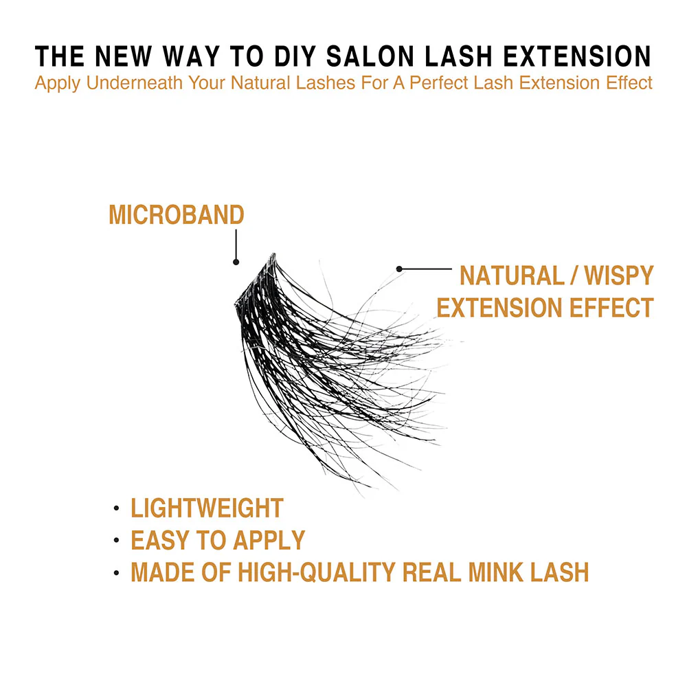 VLuxe By i•ENVY Extended Real Mink Cluster Lashes - Image 15