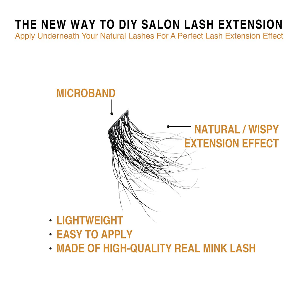 VLuxe By i•ENVY Extended Real Mink Cluster Lashes - Image 16