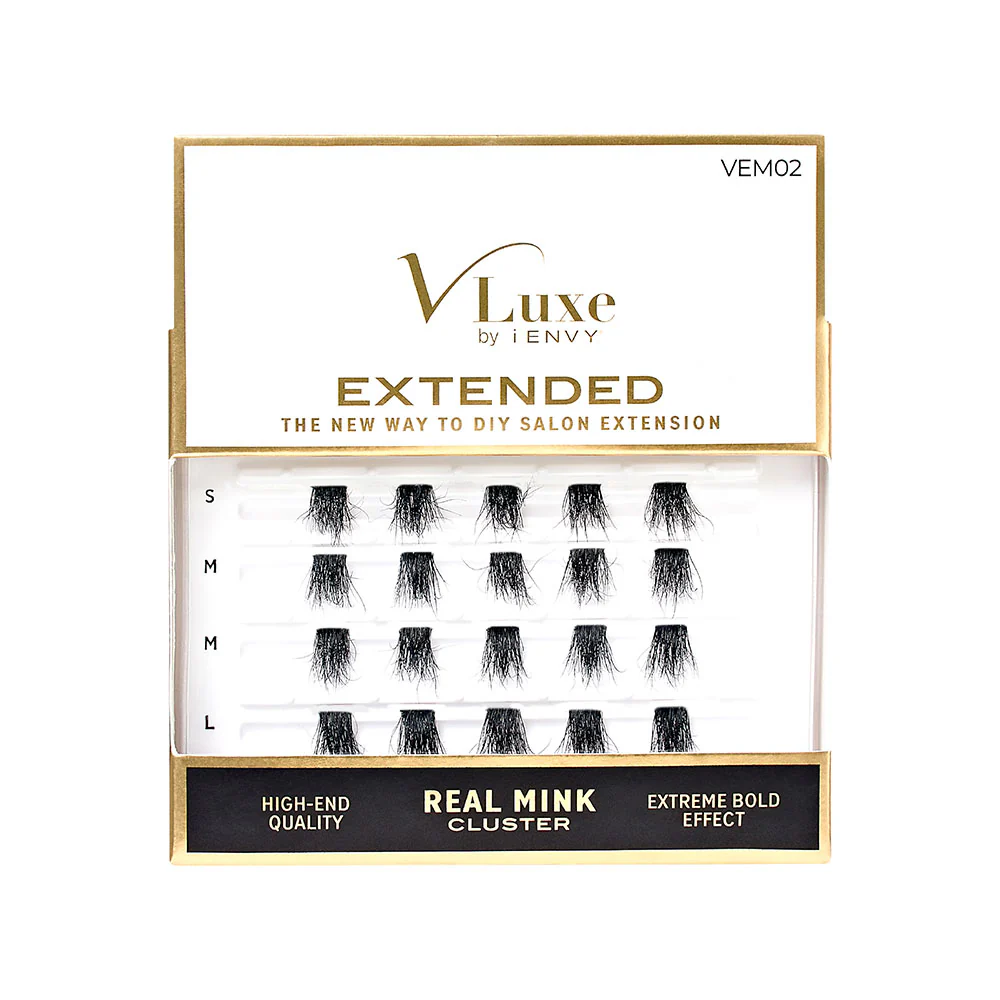 VLuxe By i•ENVY Extended Real Mink Cluster Lashes - Image 2