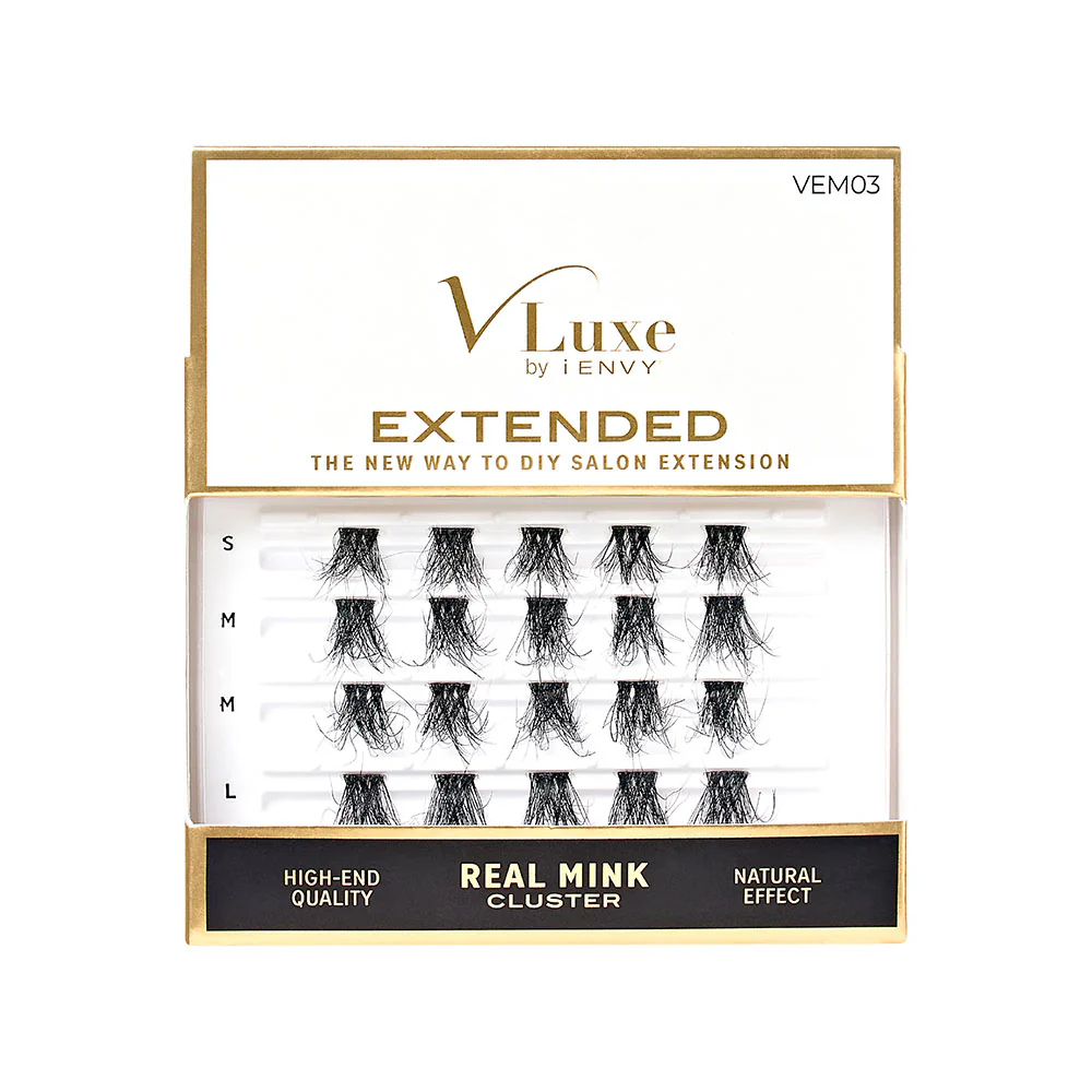VLuxe By i•ENVY Extended Real Mink Cluster Lashes - Image 3