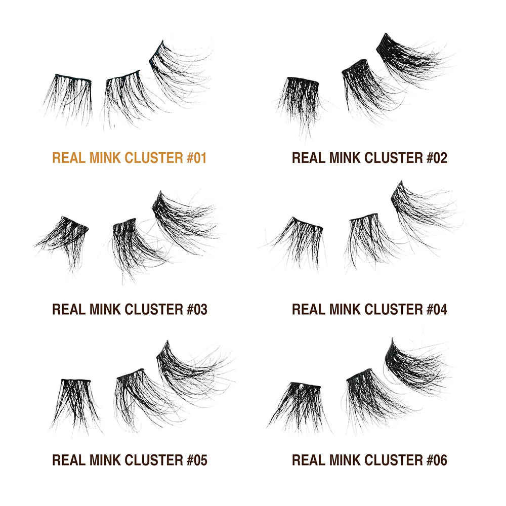 VLuxe By i•ENVY Extended Real Mink Cluster Lashes - Image 31