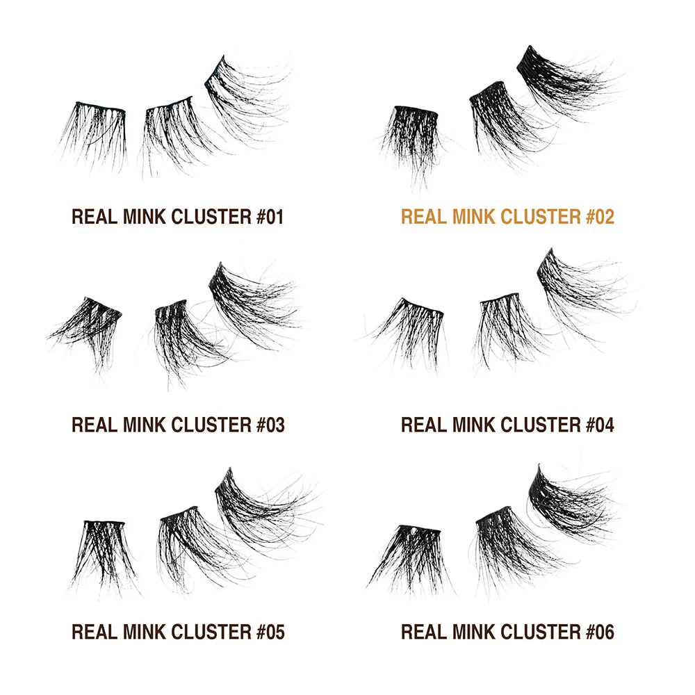 VLuxe By i•ENVY Extended Real Mink Cluster Lashes - Image 32