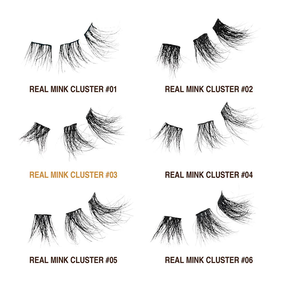 VLuxe By i•ENVY Extended Real Mink Cluster Lashes - Image 33