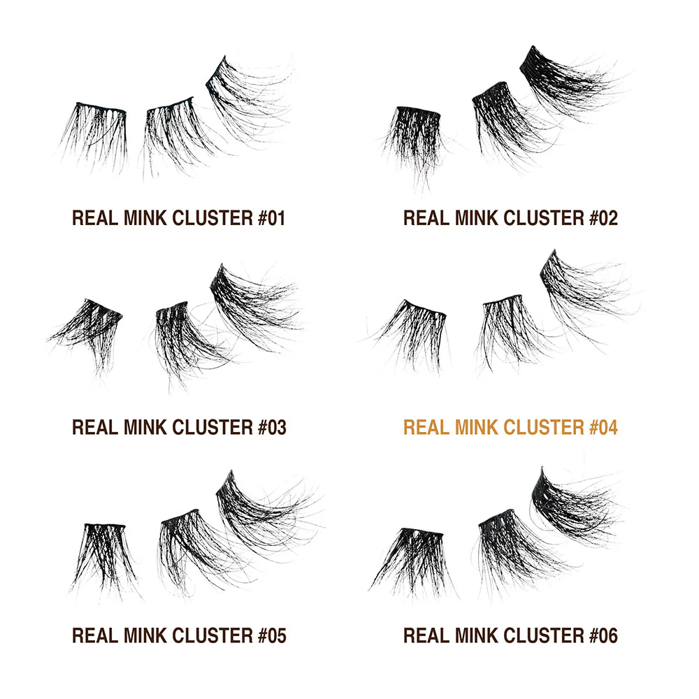 VLuxe By i•ENVY Extended Real Mink Cluster Lashes - Image 34