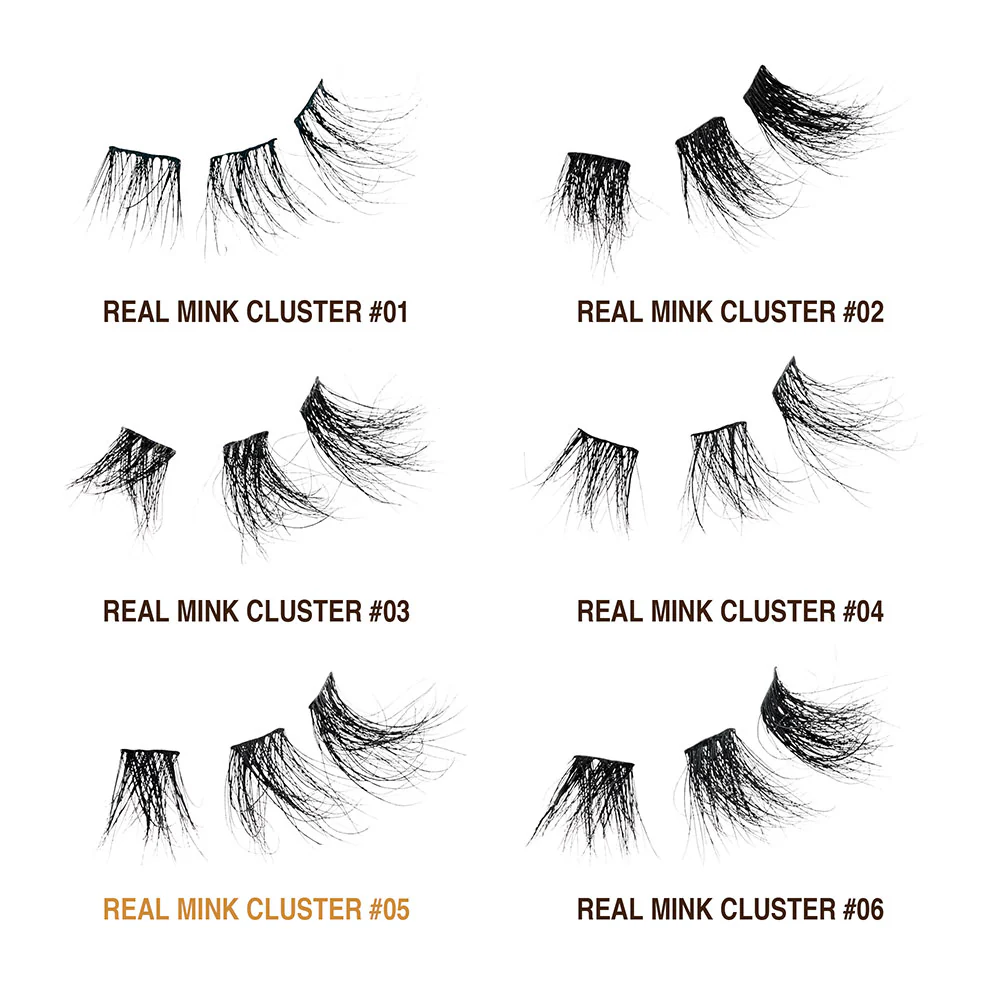 VLuxe By i•ENVY Extended Real Mink Cluster Lashes - Image 35