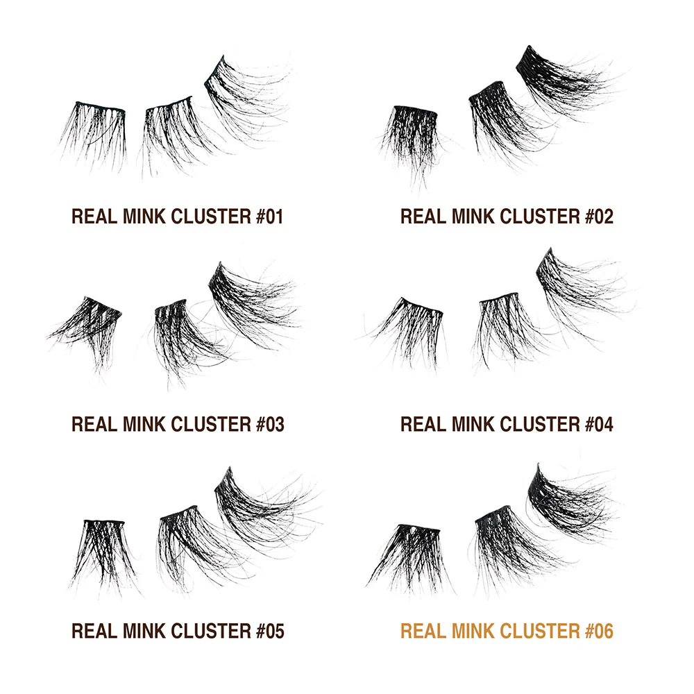 VLuxe By i•ENVY Extended Real Mink Cluster Lashes - Image 36
