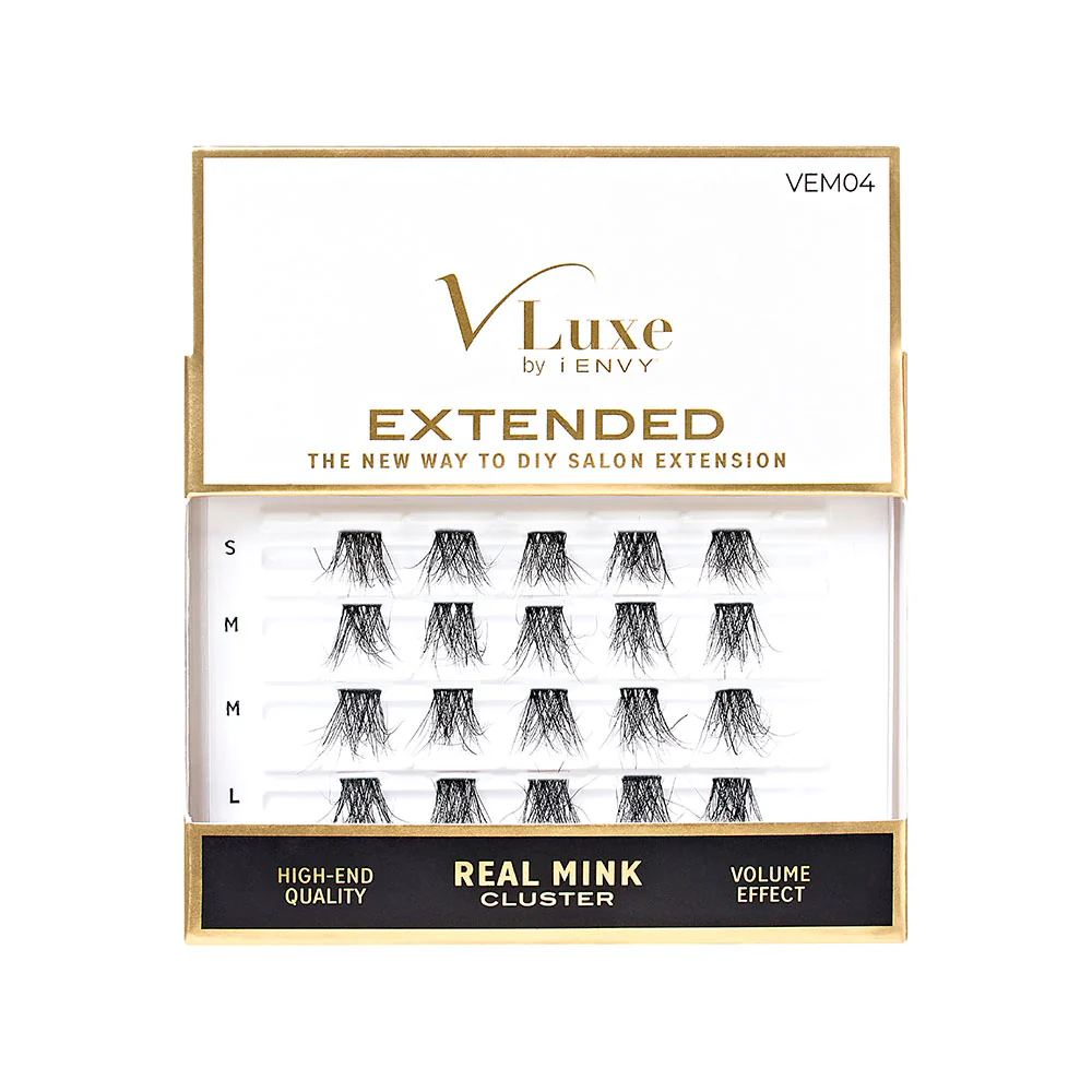 VLuxe By i•ENVY Extended Real Mink Cluster Lashes - Image 4