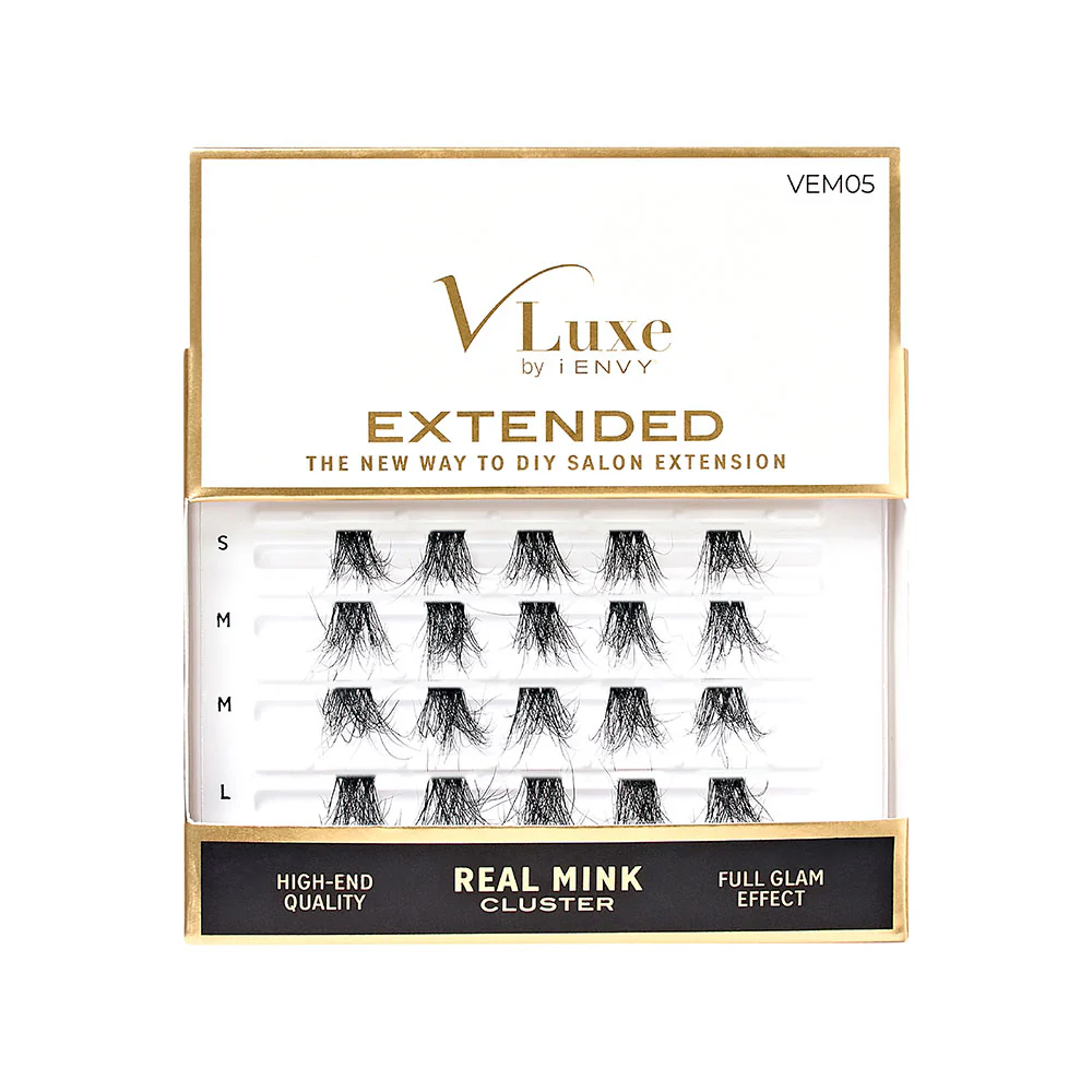 VLuxe By i•ENVY Extended Real Mink Cluster Lashes - Image 5
