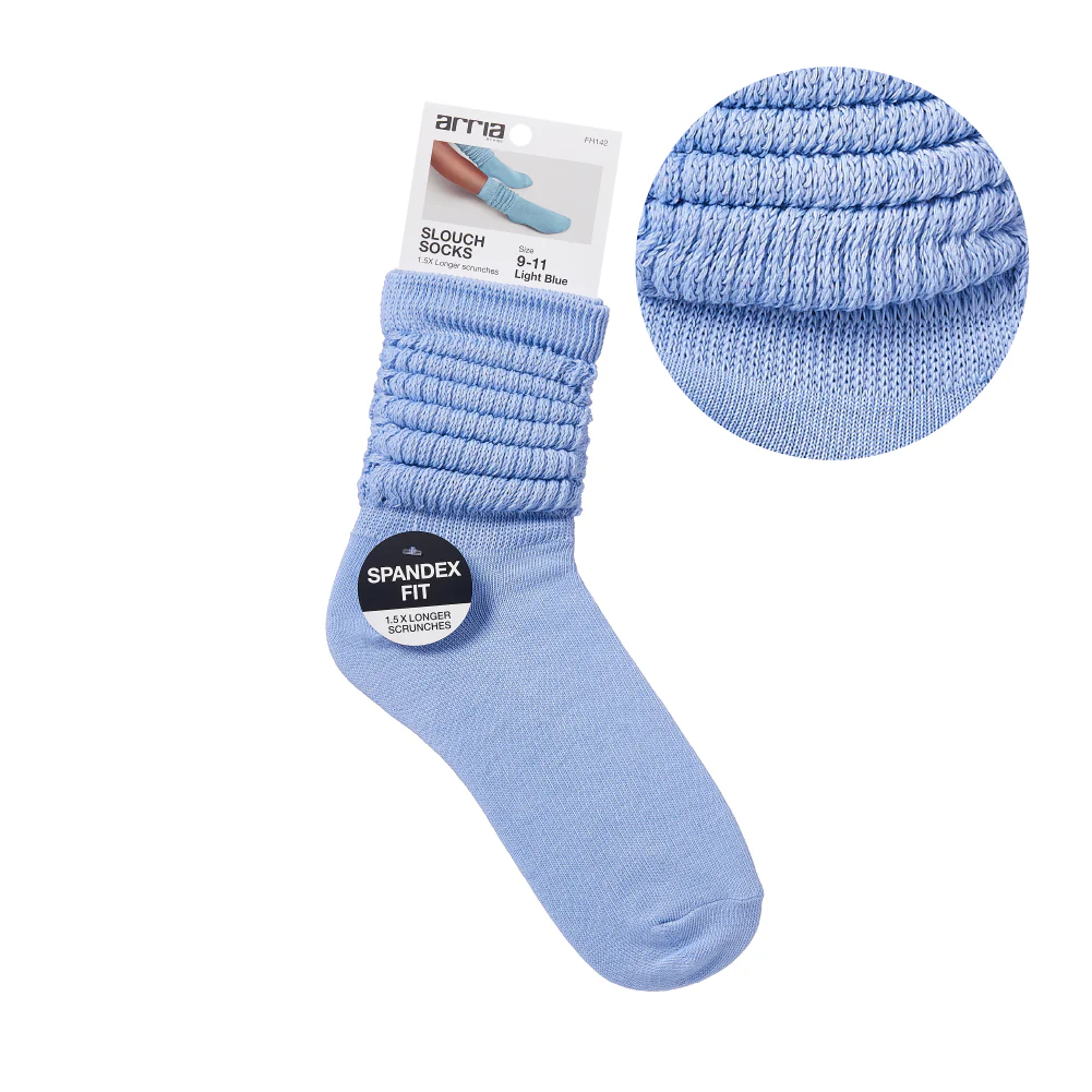 Arria Extra Long Soft Cotton Trendy Slouch Socks - Image 100
