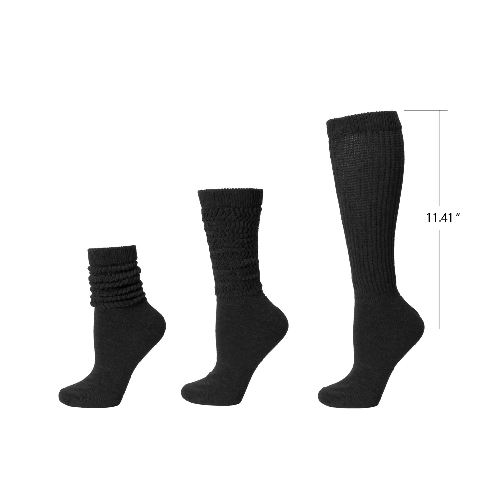 Arria Extra Long Soft Cotton Trendy Slouch Socks - Image 144