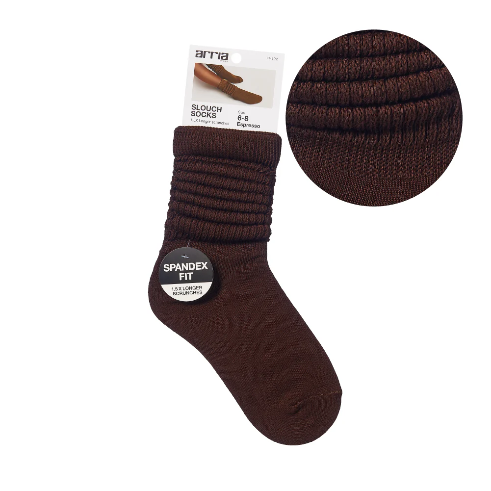 Arria Extra Long Soft Cotton Trendy Slouch Socks - Image 2