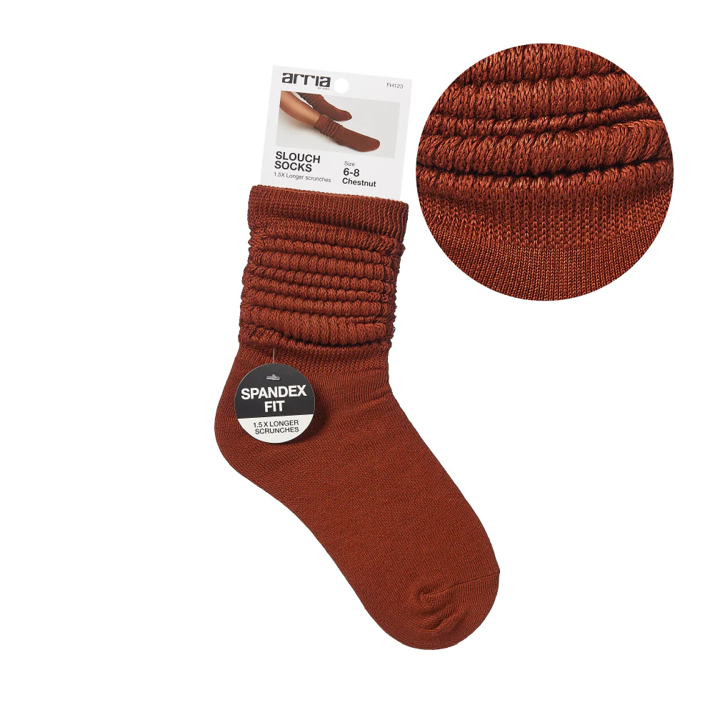 Arria Extra Long Soft Cotton Trendy Slouch Socks - Image 3