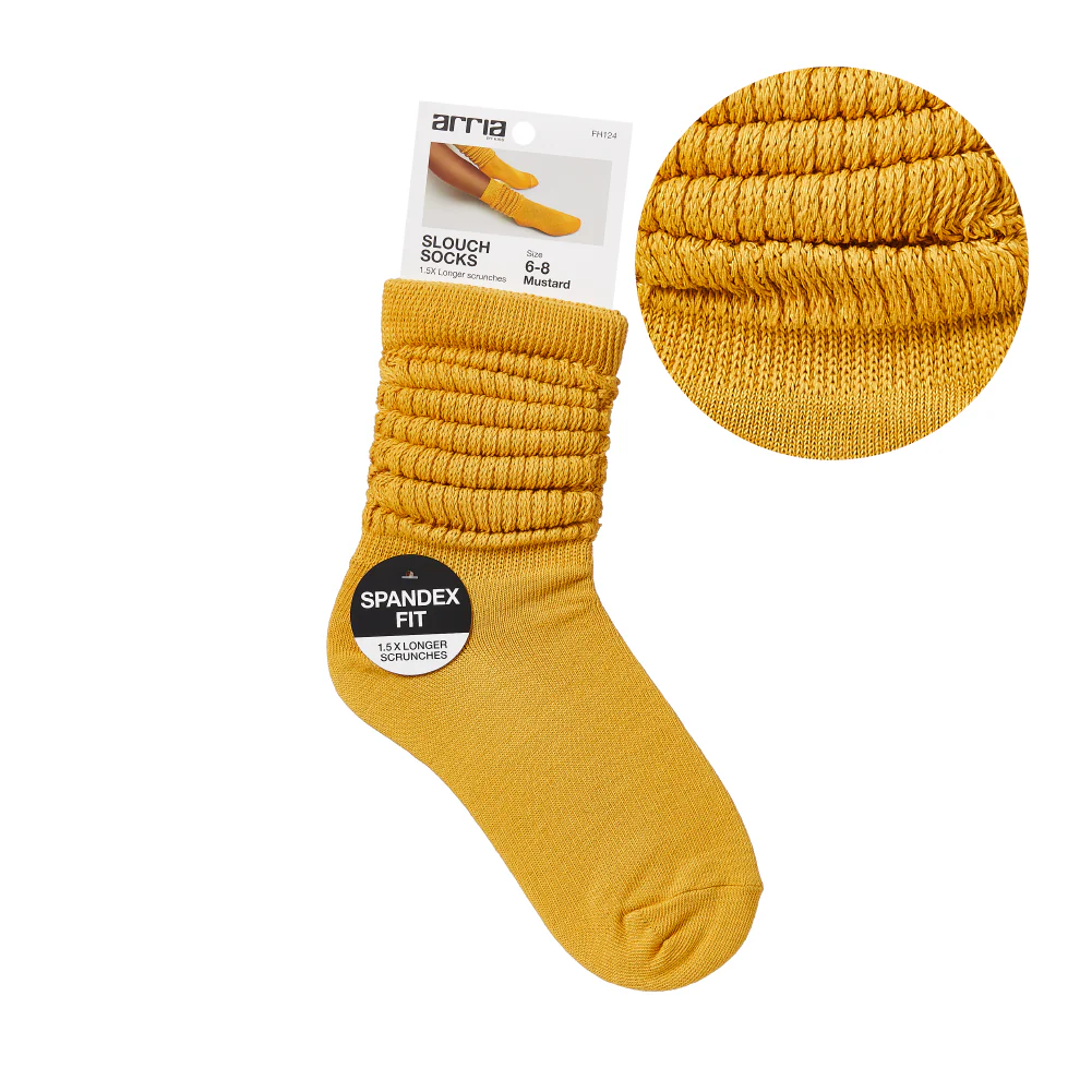 Arria Extra Long Soft Cotton Trendy Slouch Socks - Image 4