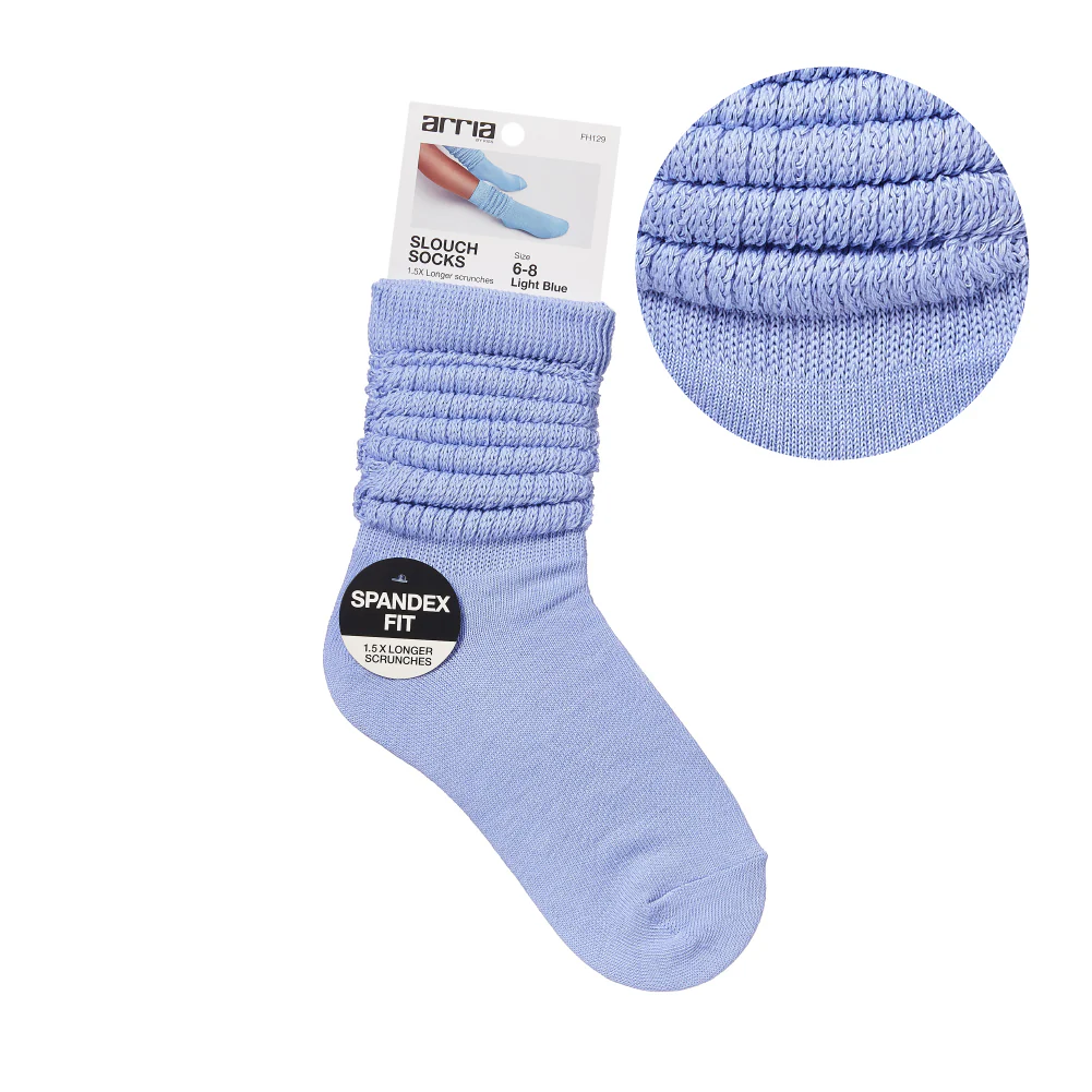 Arria Extra Long Soft Cotton Trendy Slouch Socks - Image 9