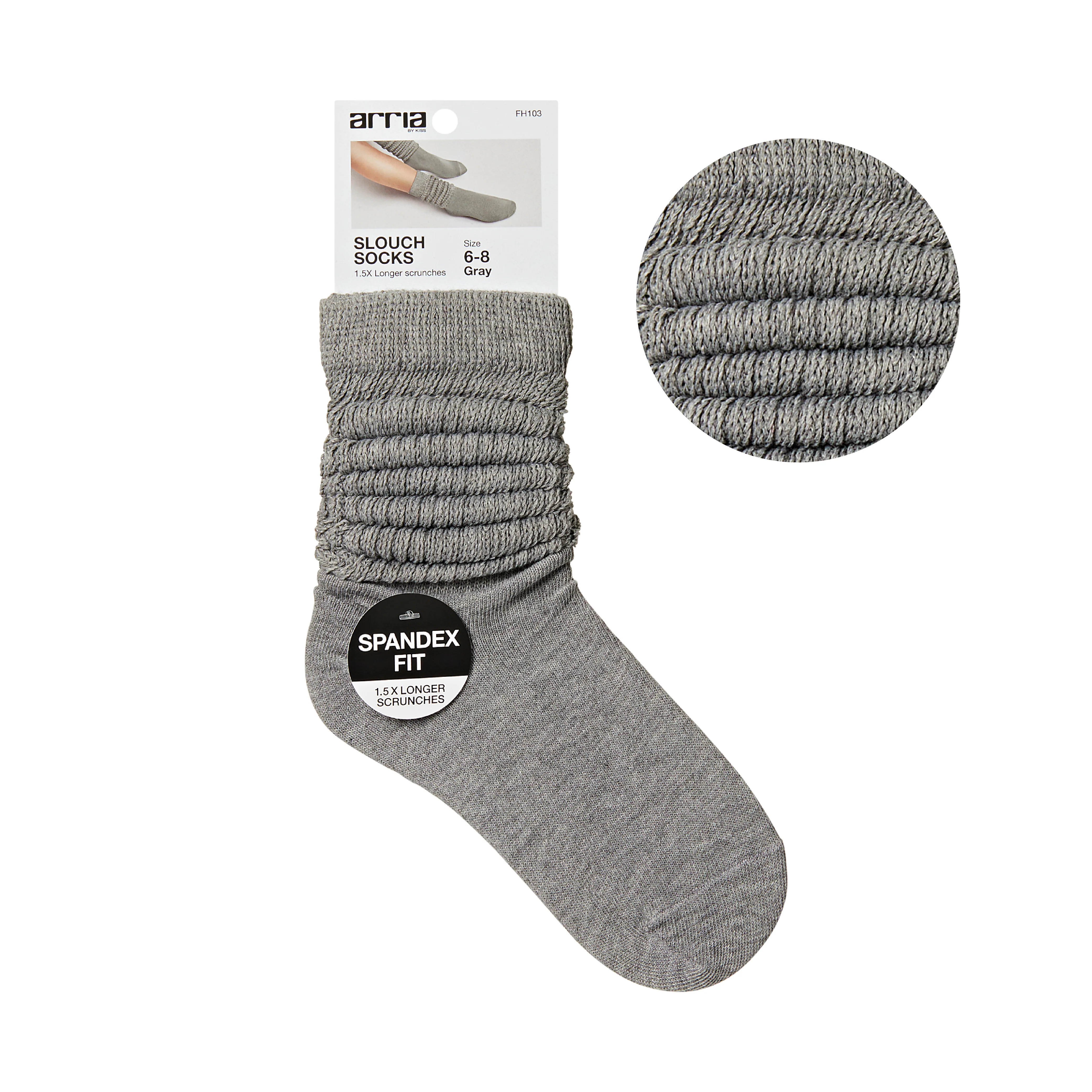 ARRIA Extra Long Soft Cotton Trendy Slouch Socks – Classic Everyday Neutrals, 80s Retro Heavy Scrunch - Image 10